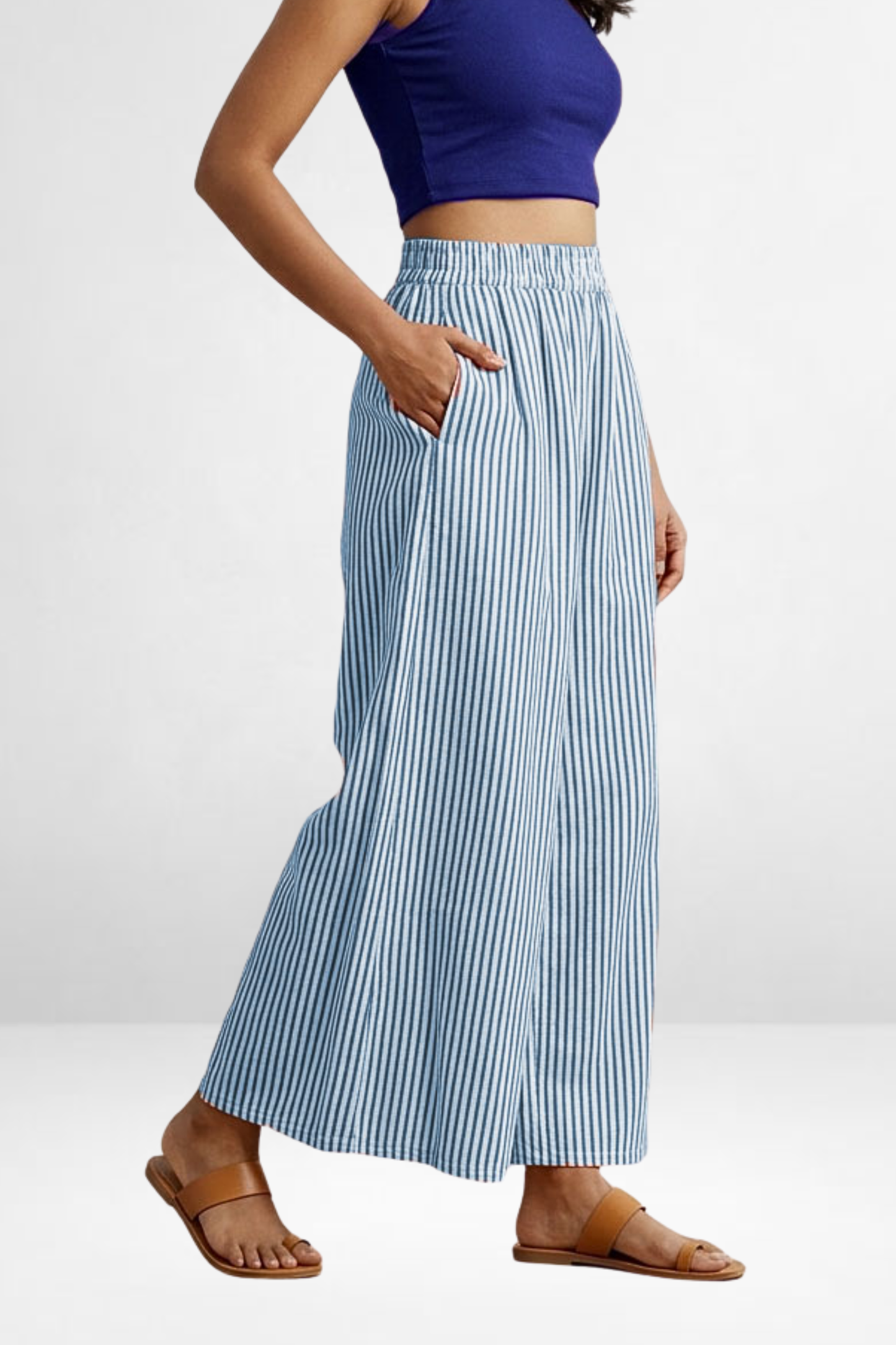 Striped Wide Pants