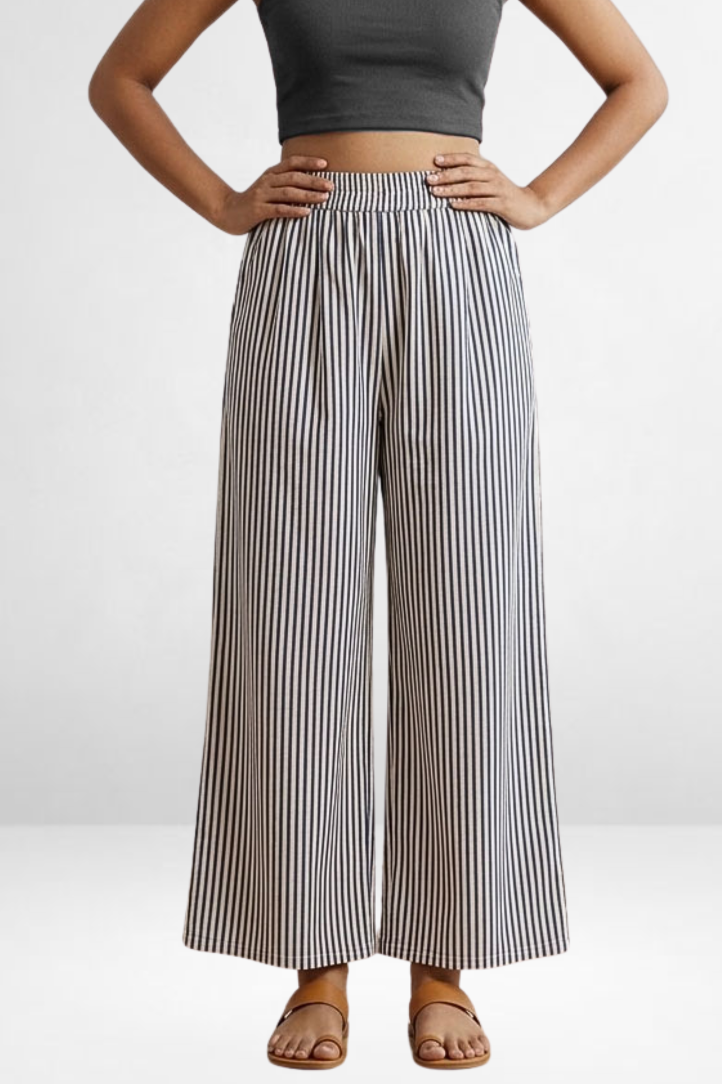 Striped Wide Pants