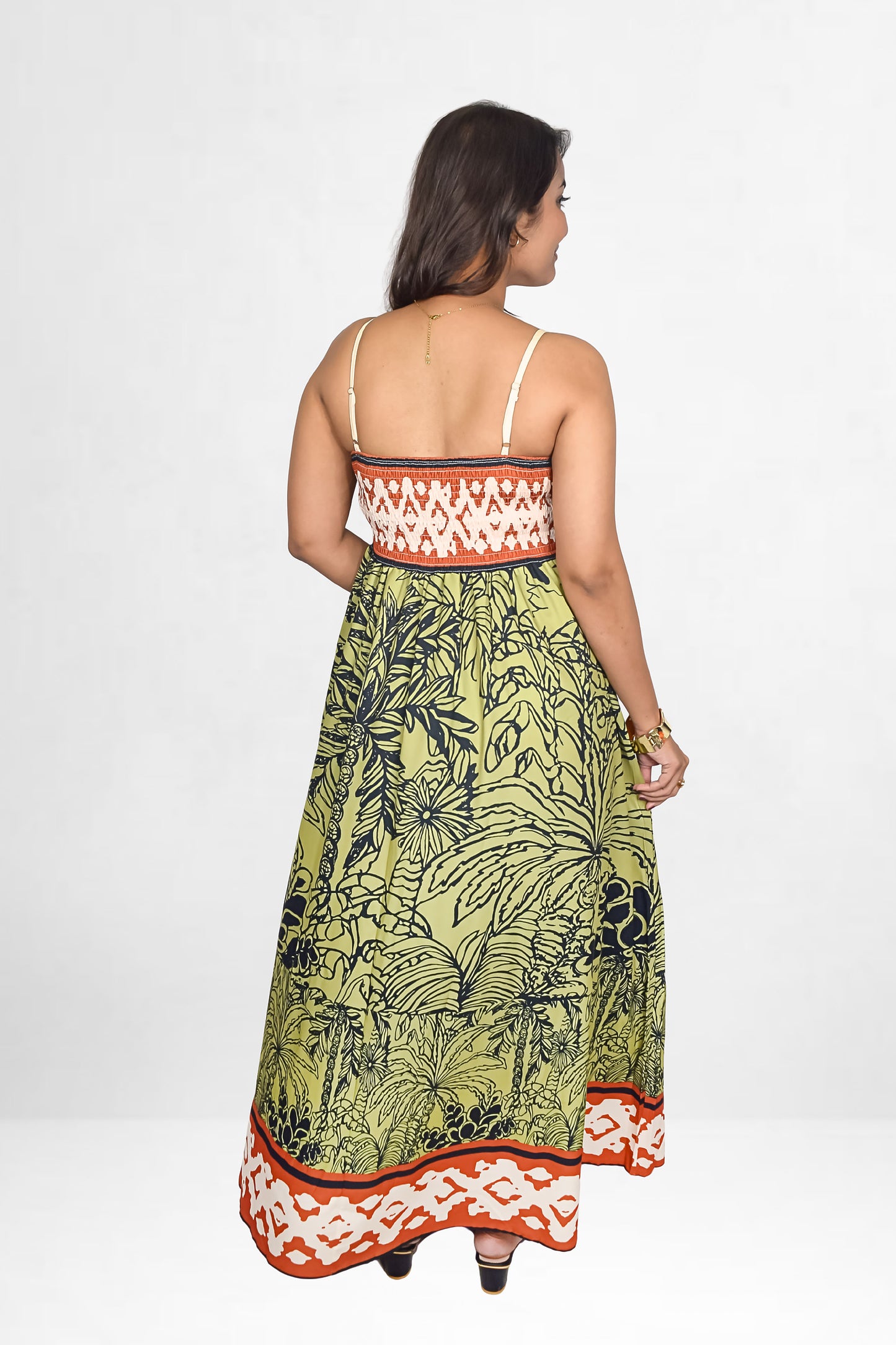 Tropical Earth Slip Dress