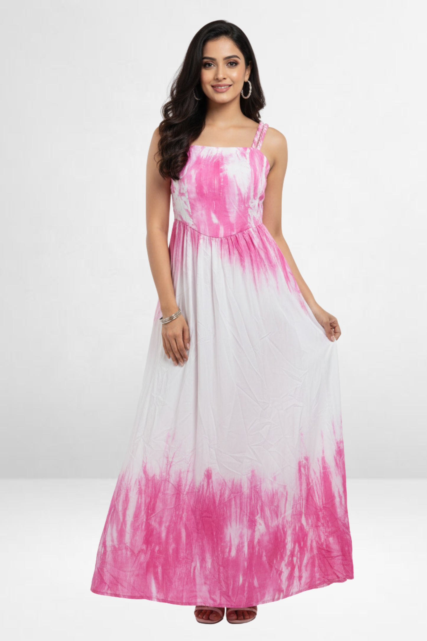 Ombre Tie-Dye Maxi Dress