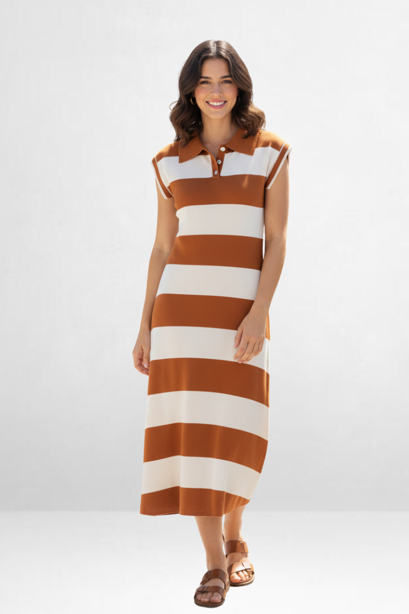 Striped Polo Dress