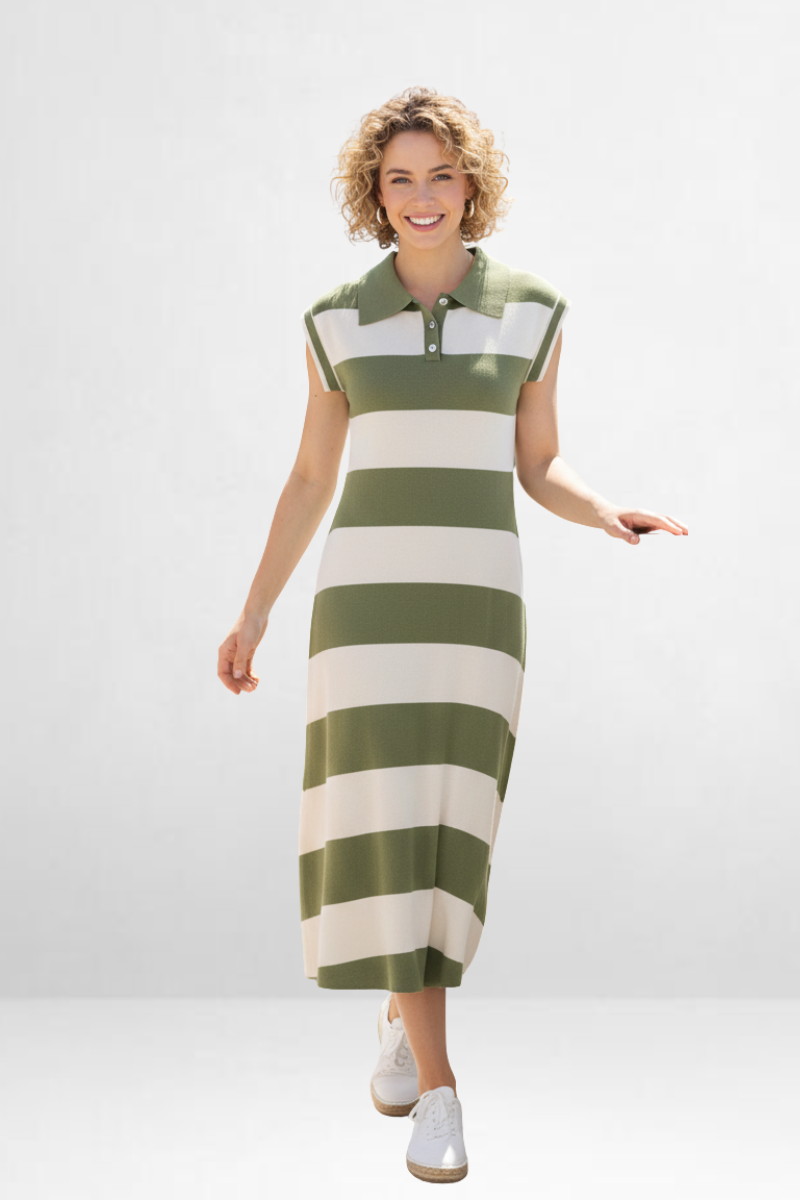 Striped Polo Dress