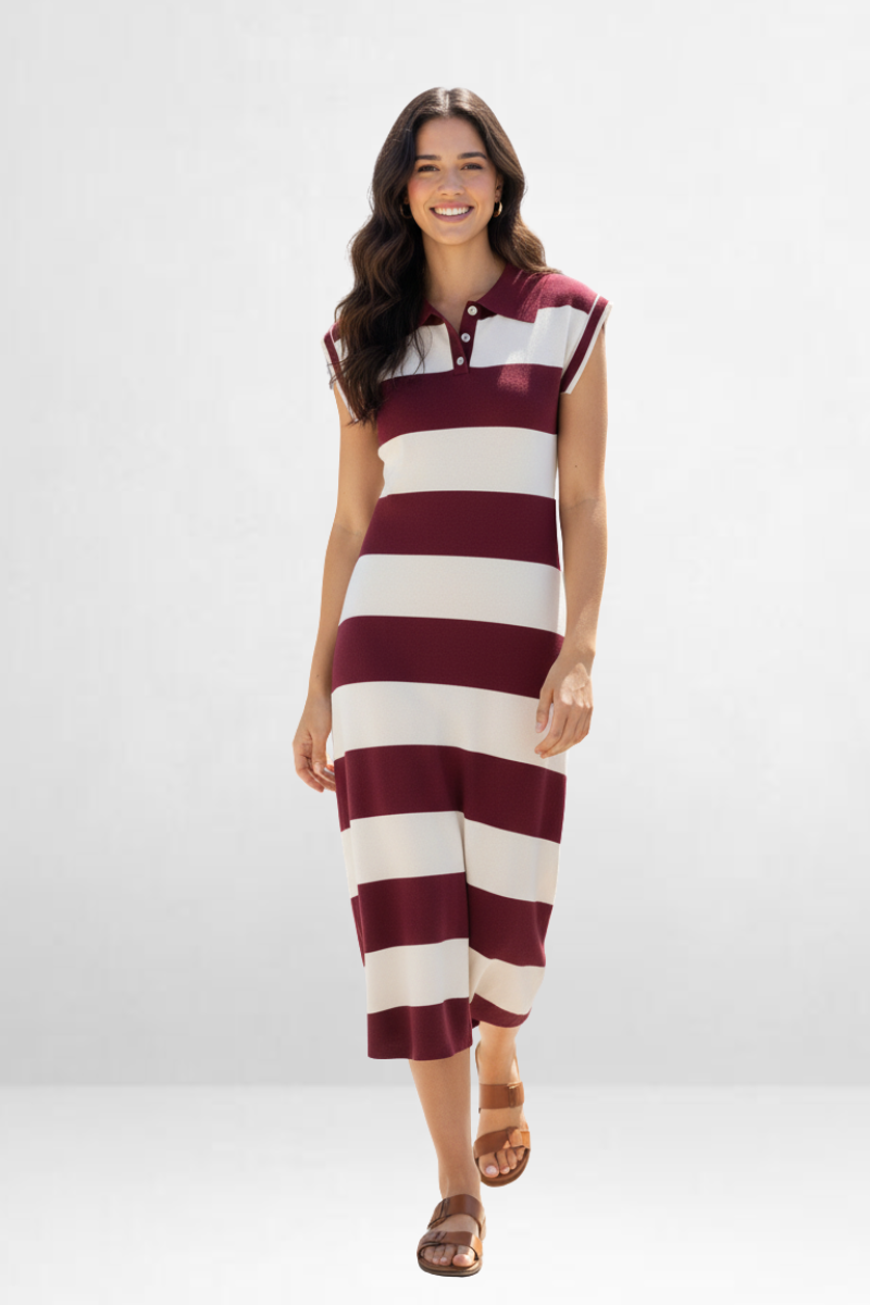 Striped Polo Dress