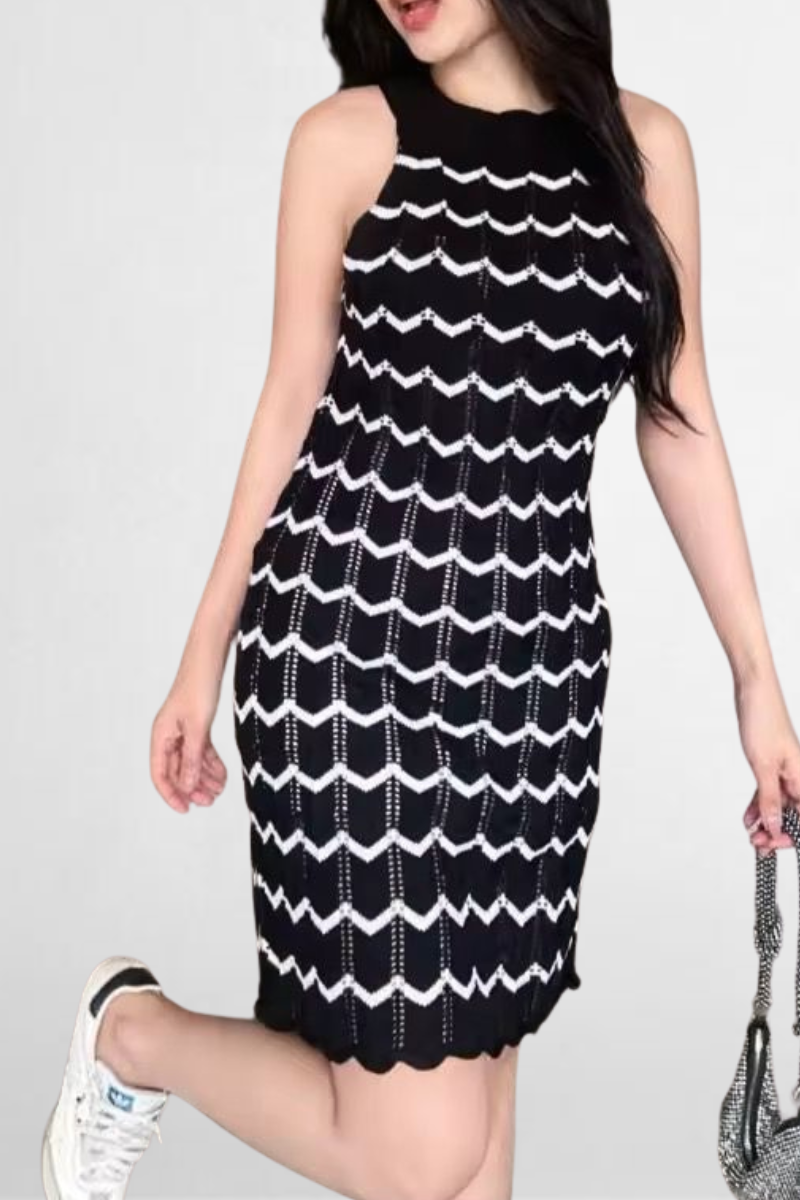Chevron Knit Dress