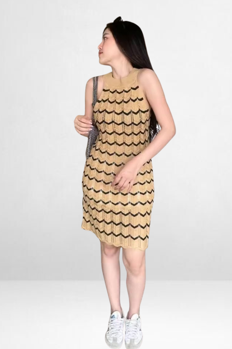 Chevron Knit Dress