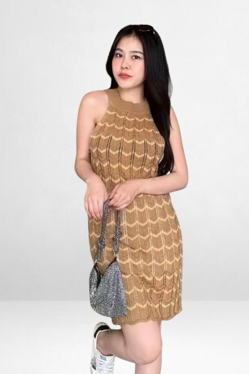 Chevron Knit Dress