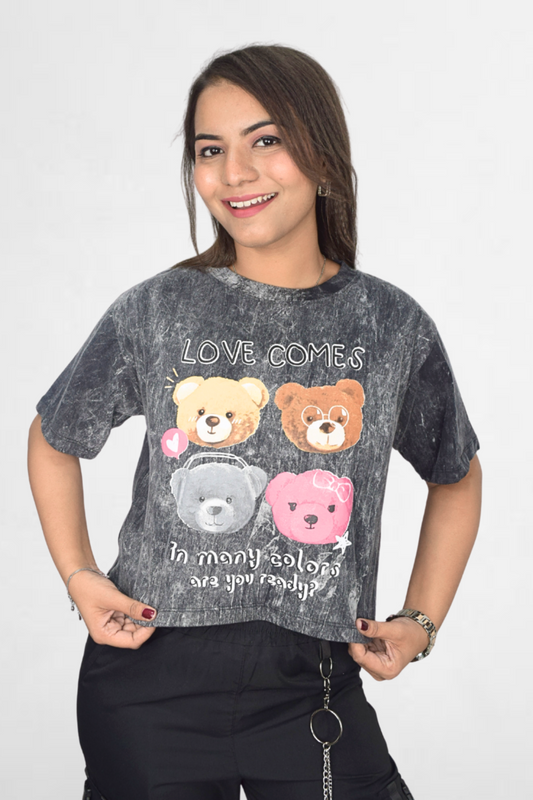 Vintage Wash Crop T-Shirt
