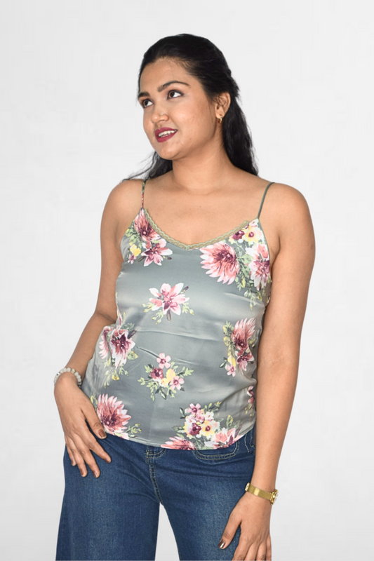 Floral Satin Camisole