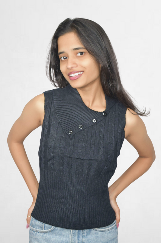 Buttoned Knit Charm