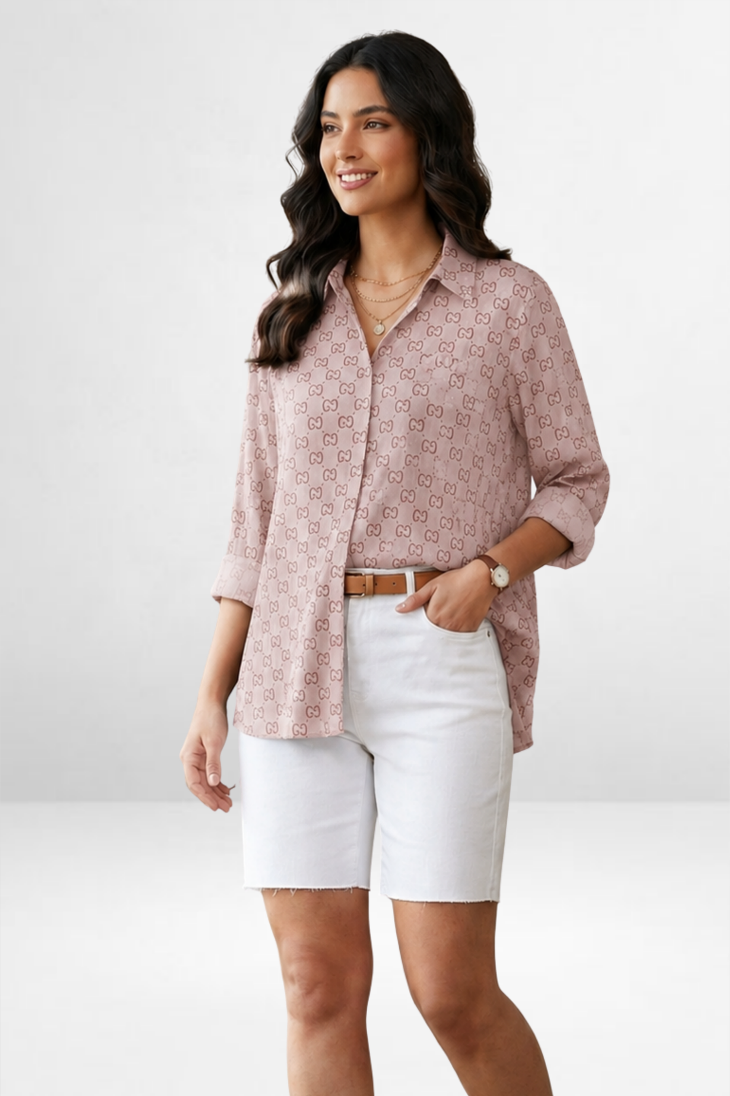 GG Print Relaxed Fit Shirt