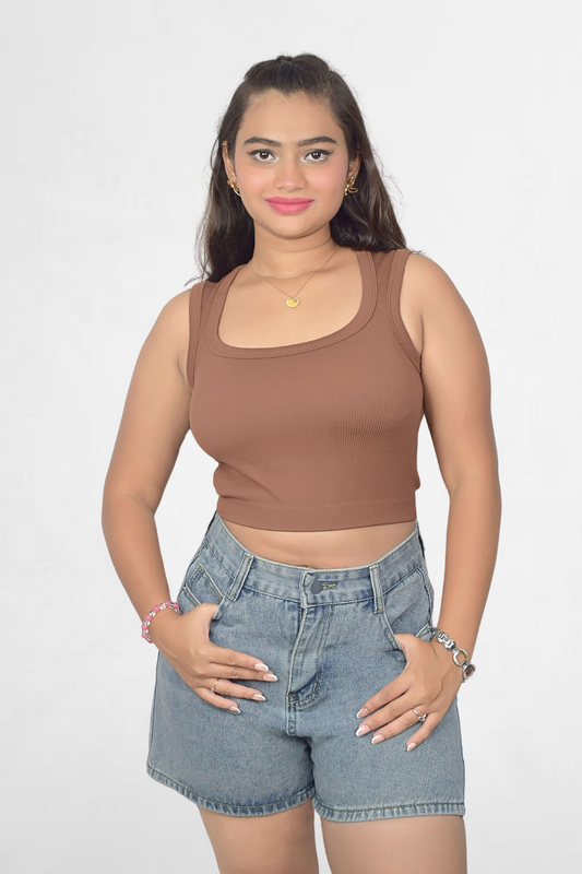 Ribbed Crop Tank