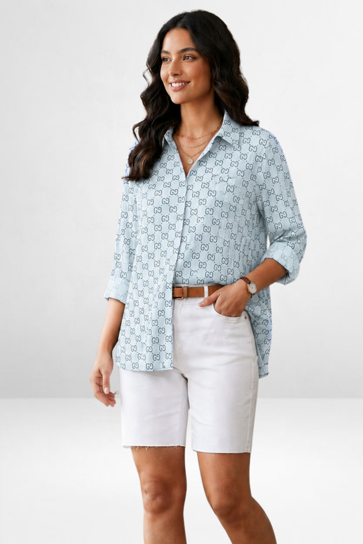 GG Print Relaxed Fit Shirt