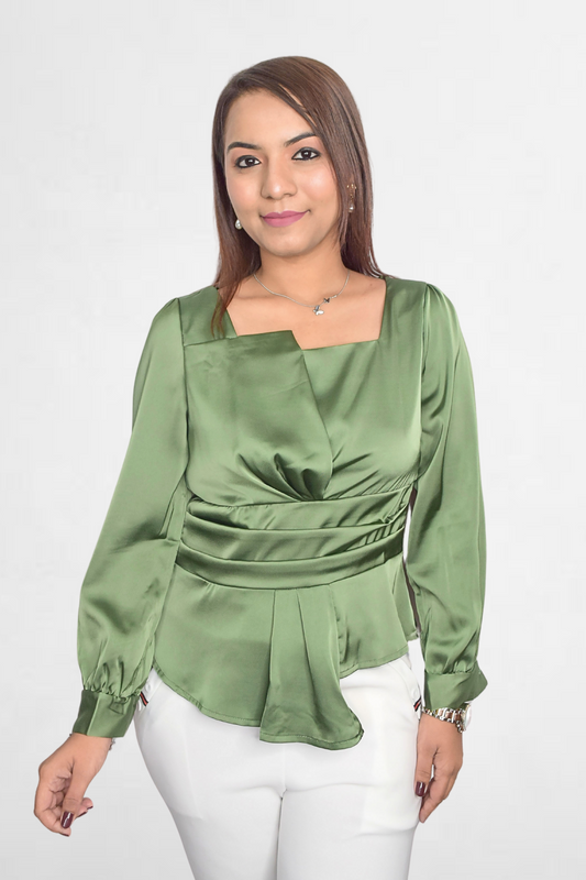 Asymmetric Neck Top
