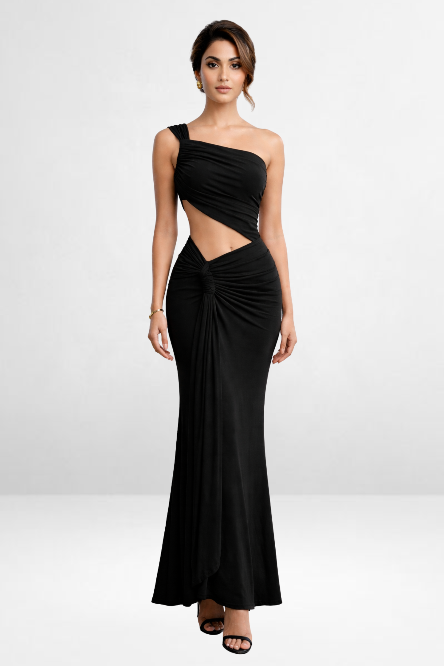 Draped Cutout Dress