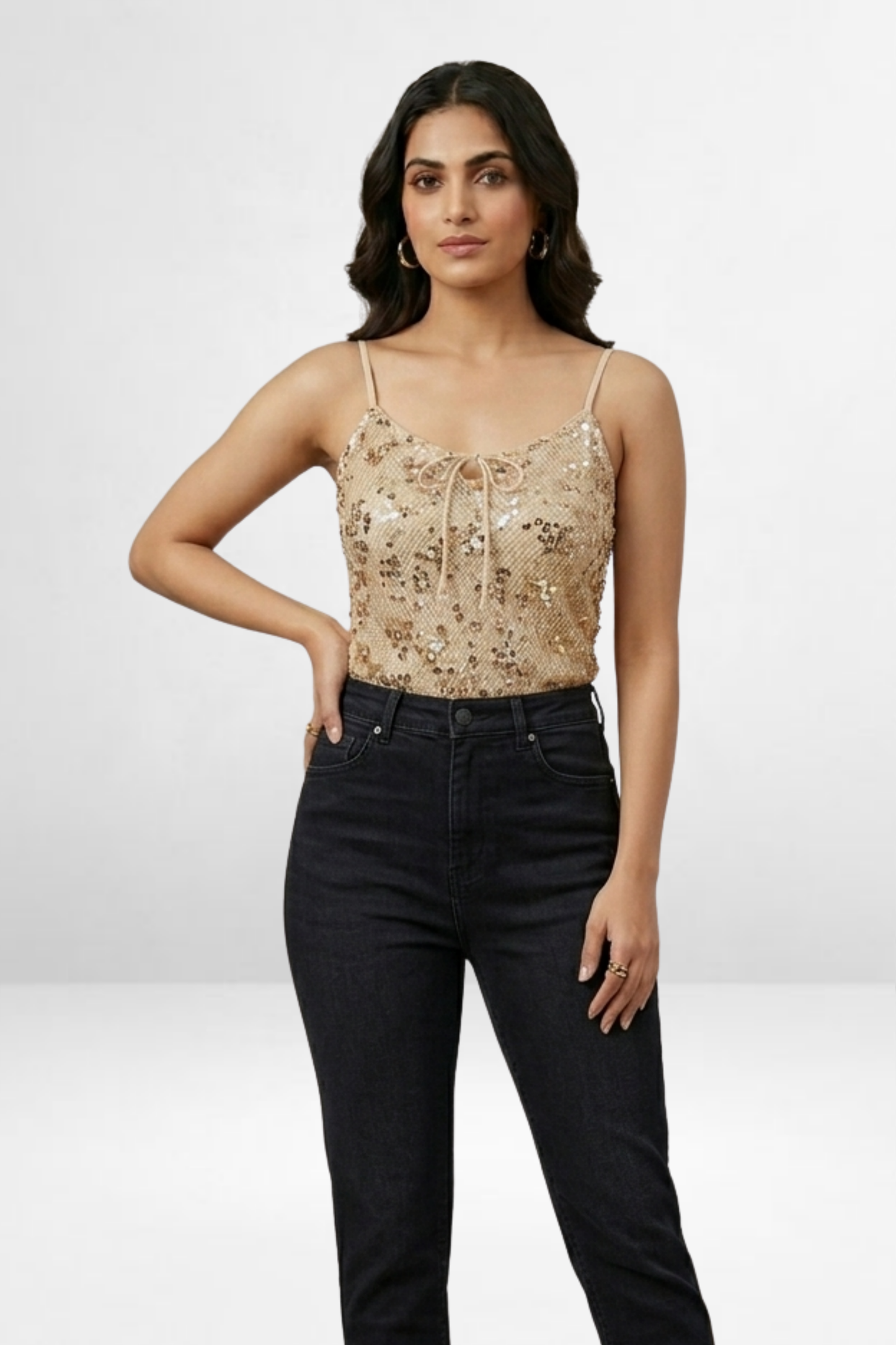 Sequin Net Top