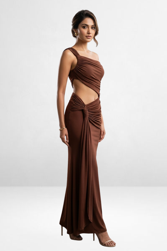 Draped Cutout Dress