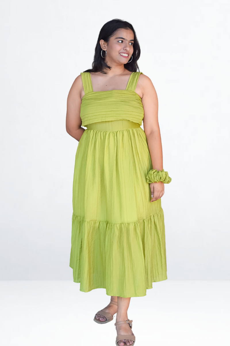 Bow Cutout Midi Dress