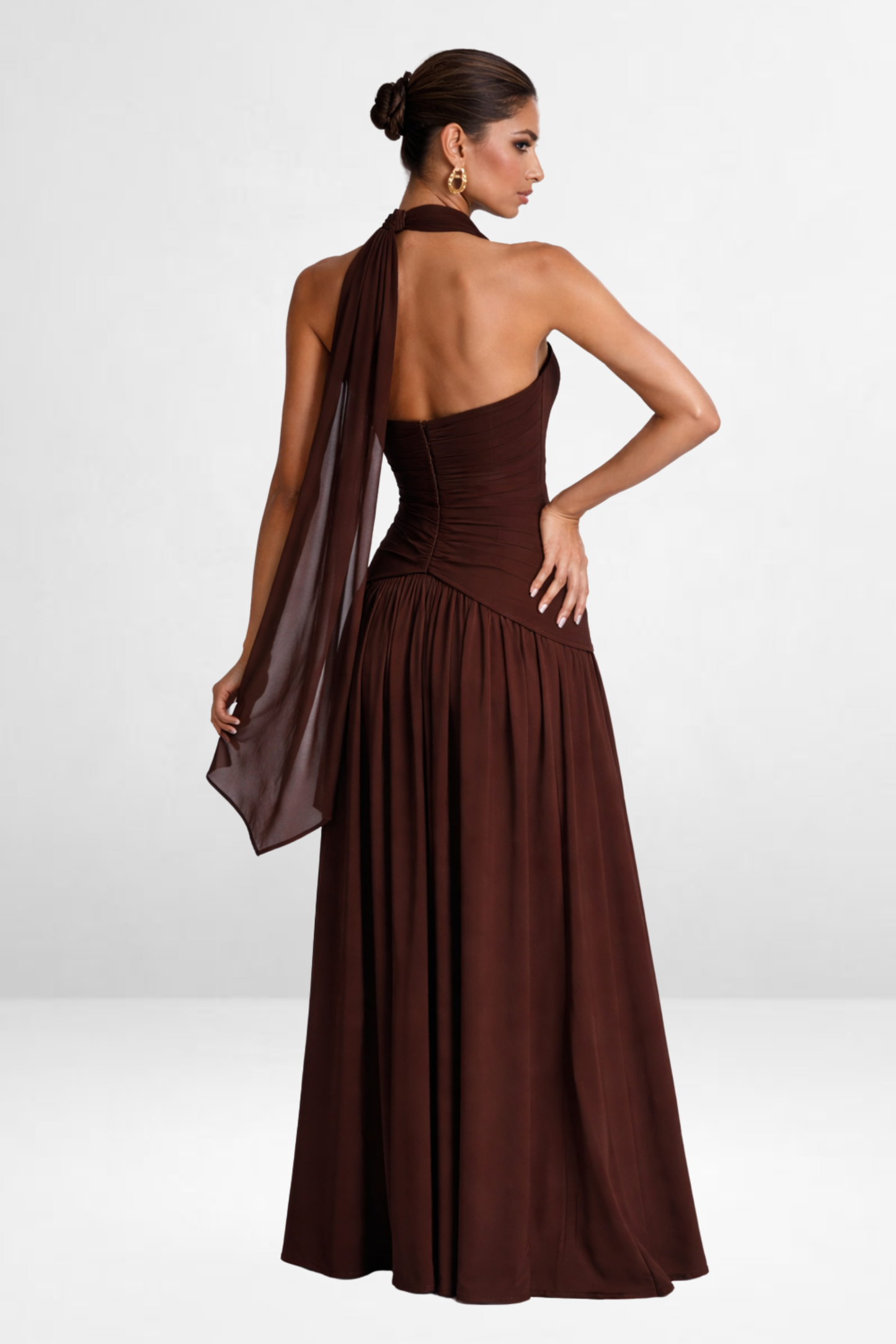 Stole Strapless Maxi Dress