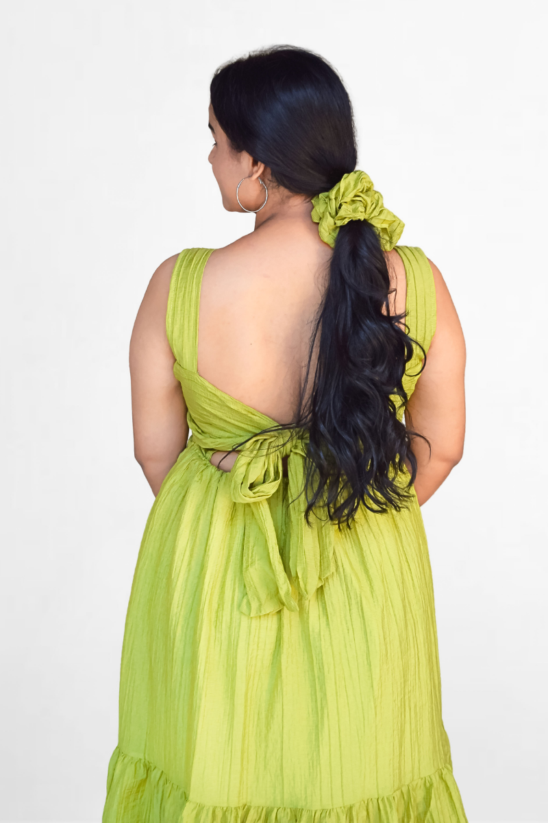 Bow Cutout Midi Dress