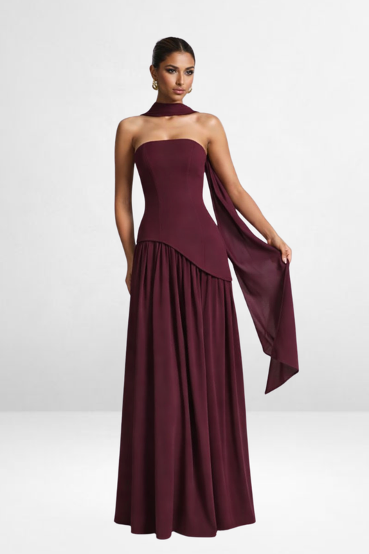 Stole Strapless Maxi Dress