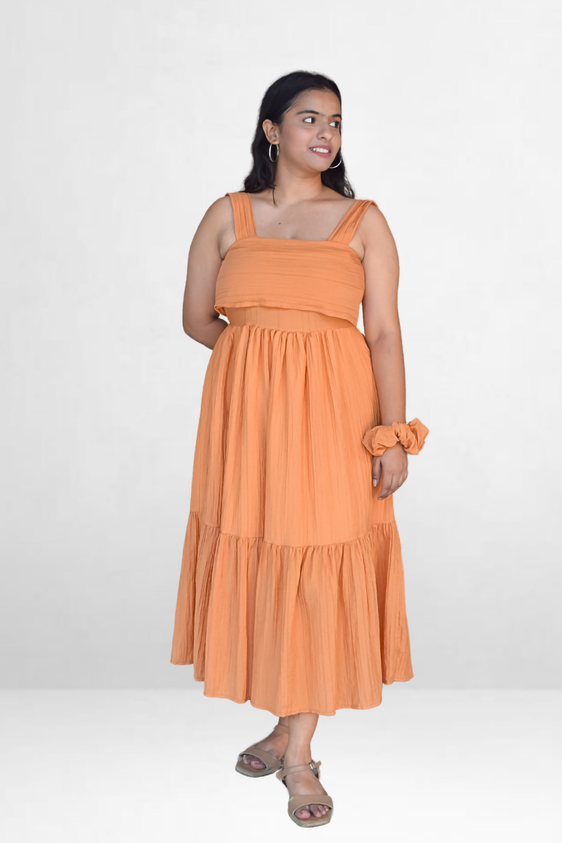 Bow Cutout Midi Dress