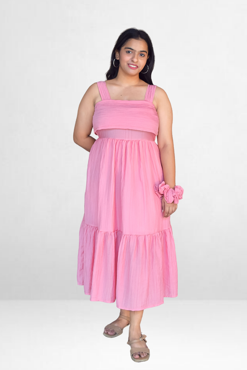 Bow Cutout Midi Dress