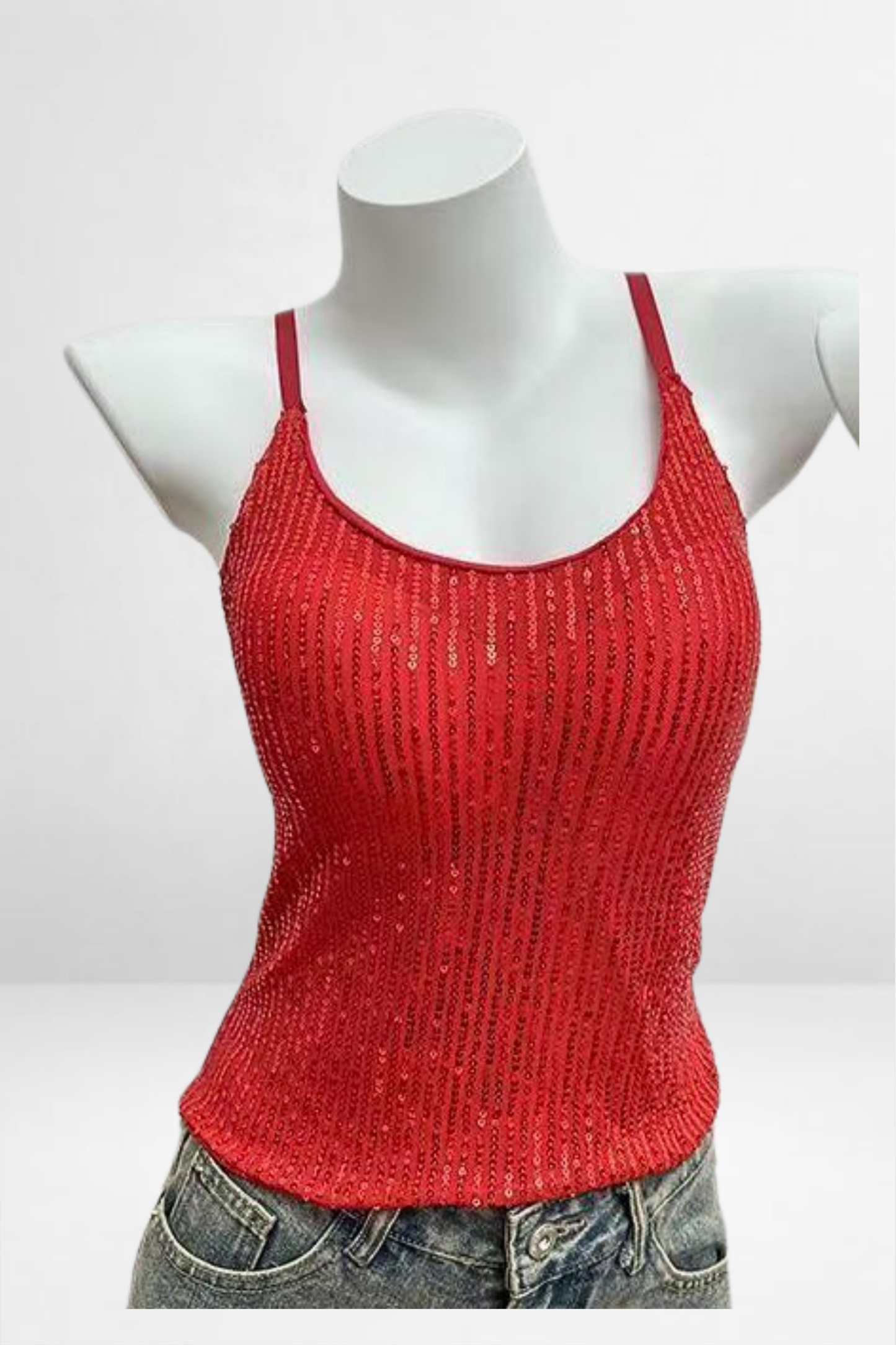 Sequin Embellished Cami Top