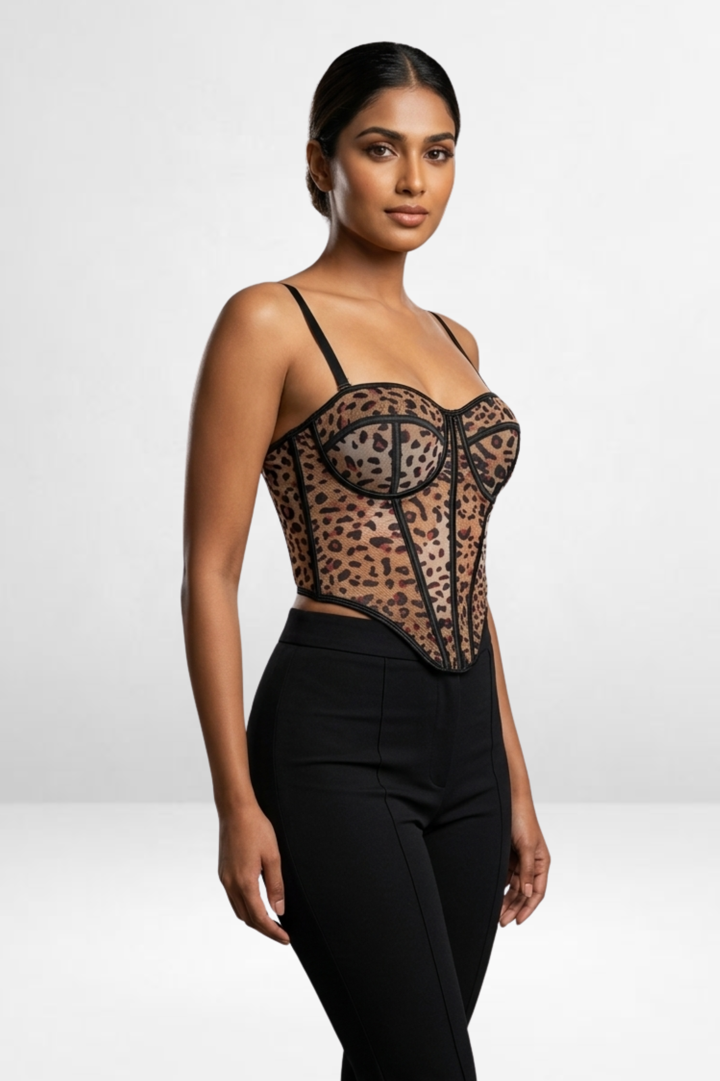 Leopard Corset Top