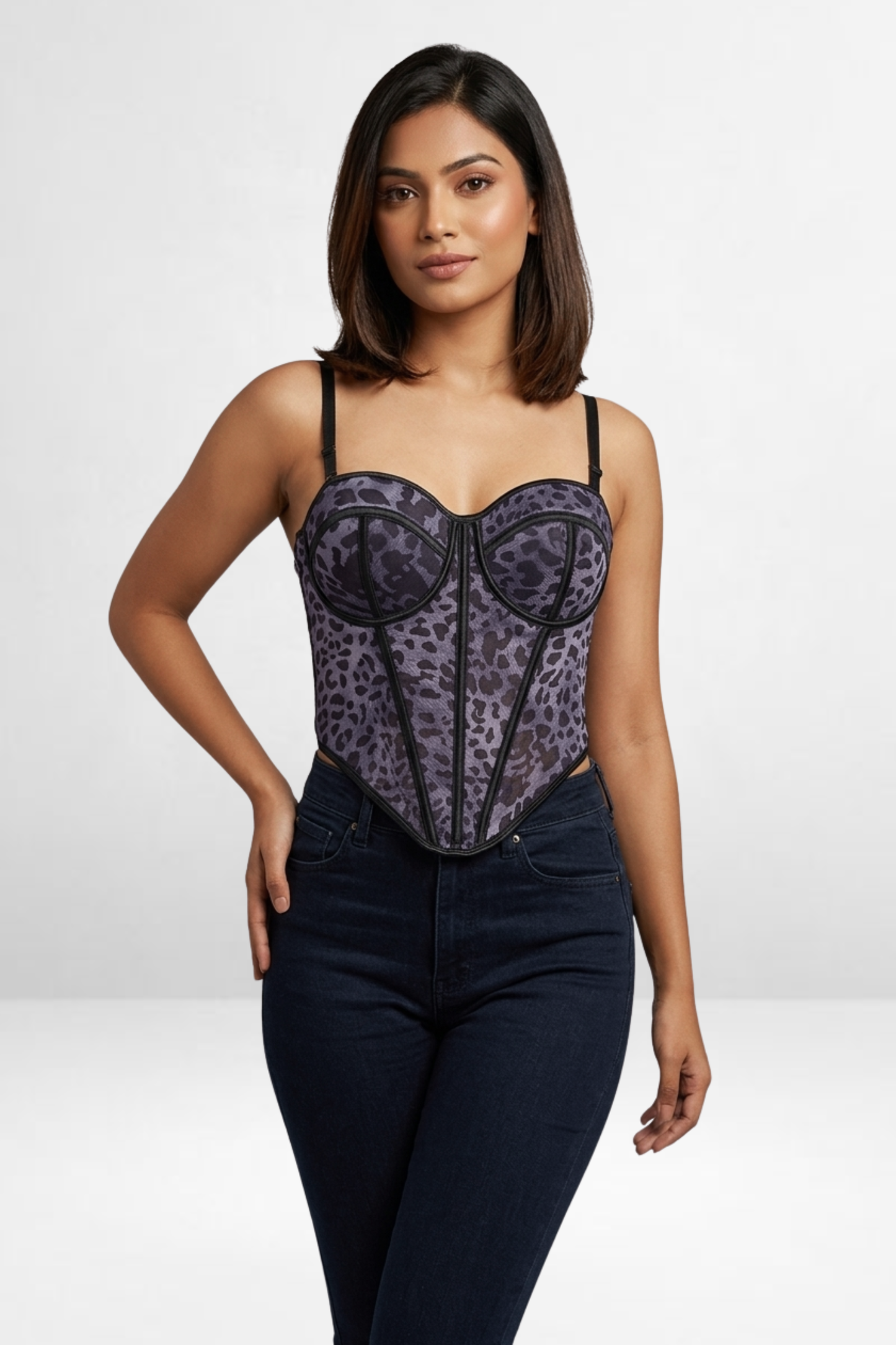 Leopard Corset Top