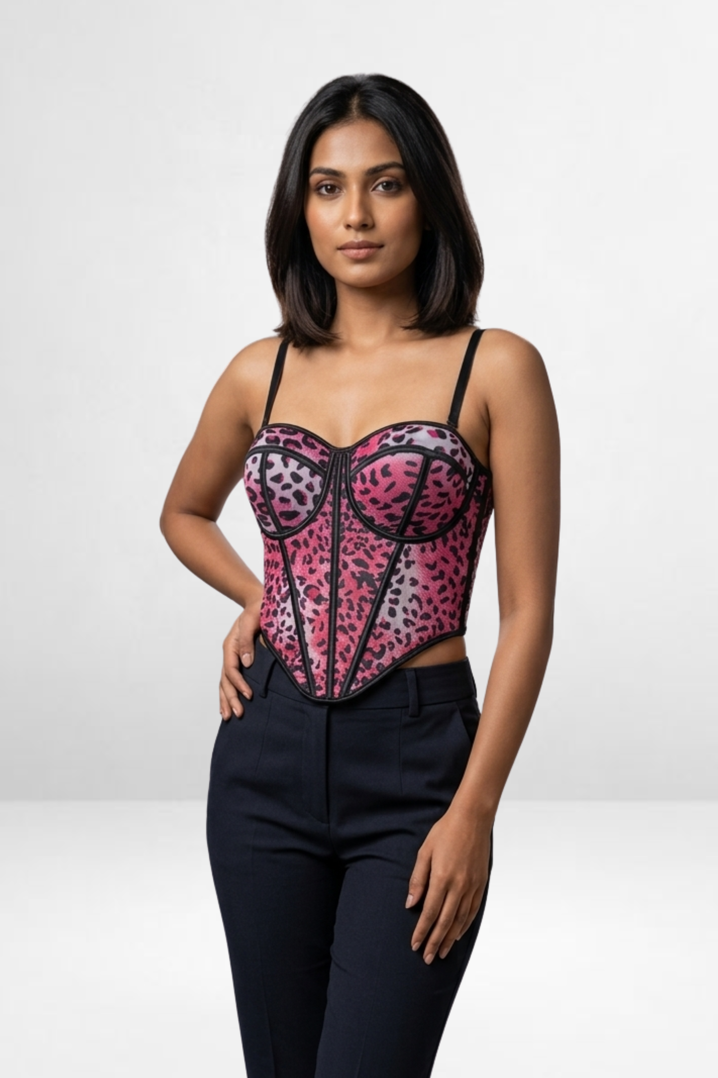 Leopard Corset Top