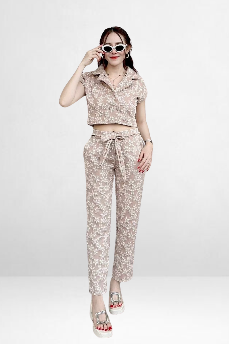 Shiny Texture Co-ord