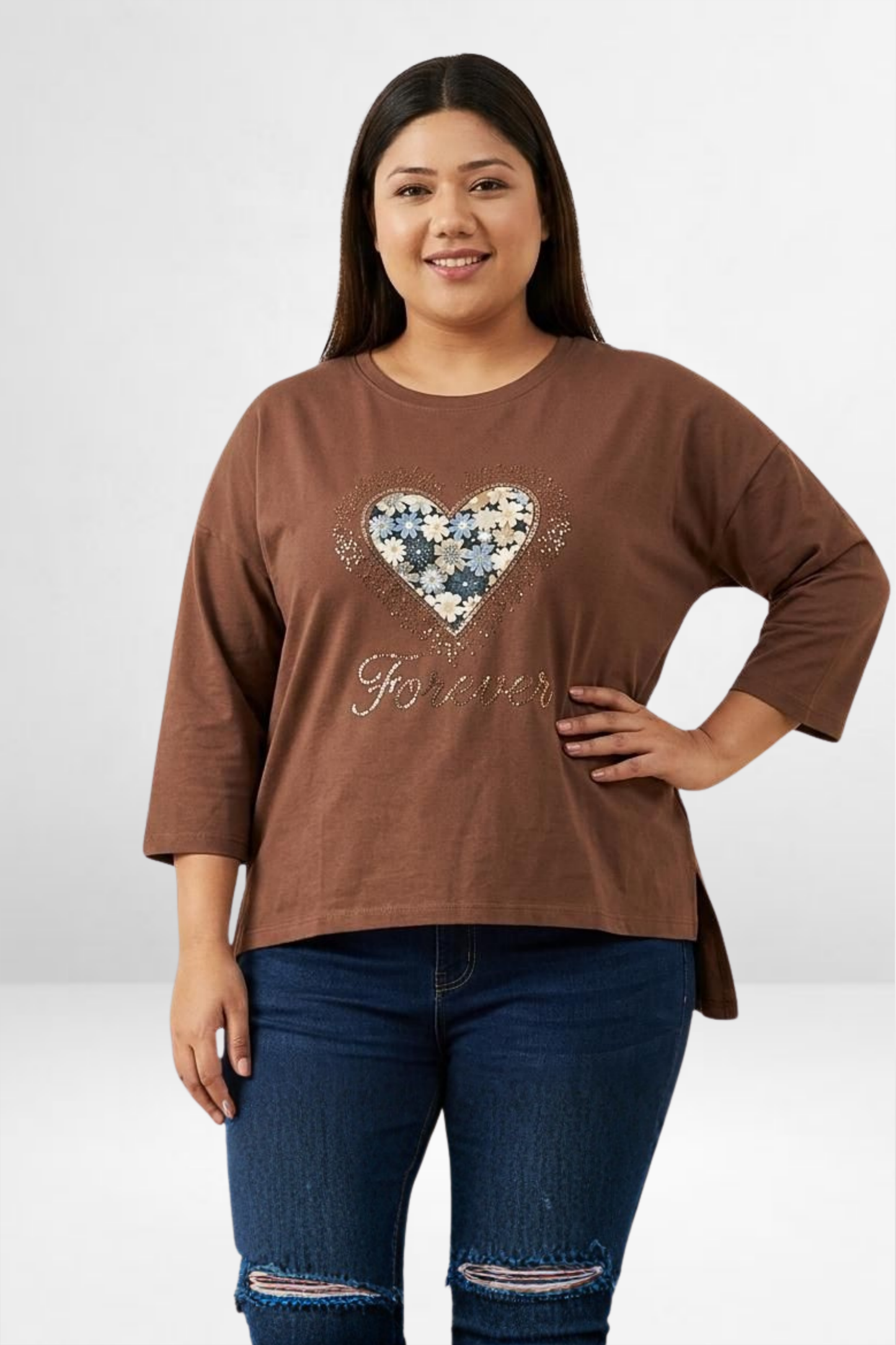 Heart Print Tshirt