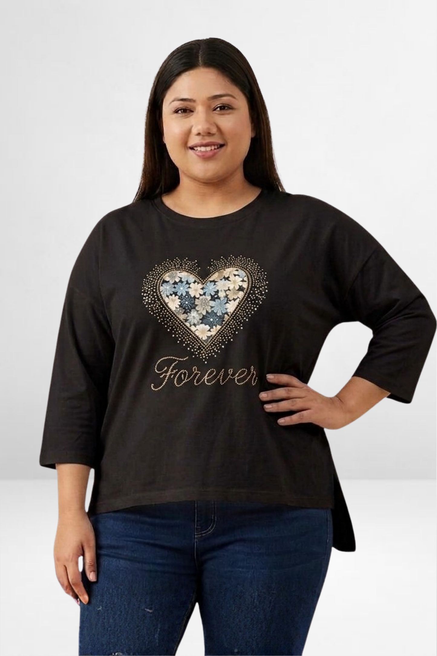 Heart Print Tshirt