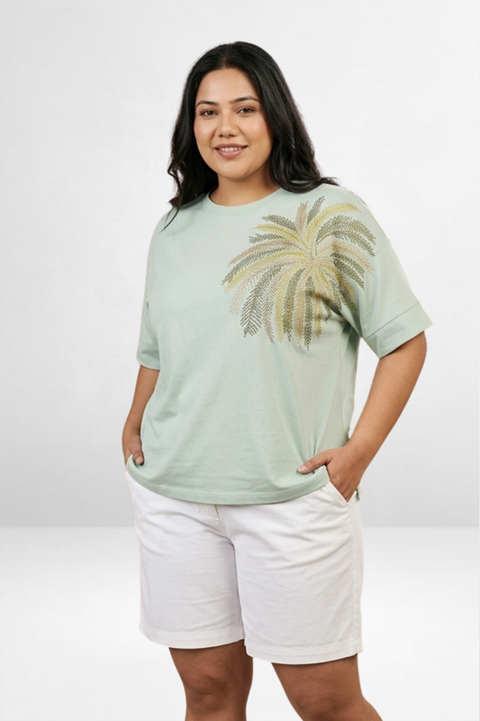 Palm Embellished T-Shirt