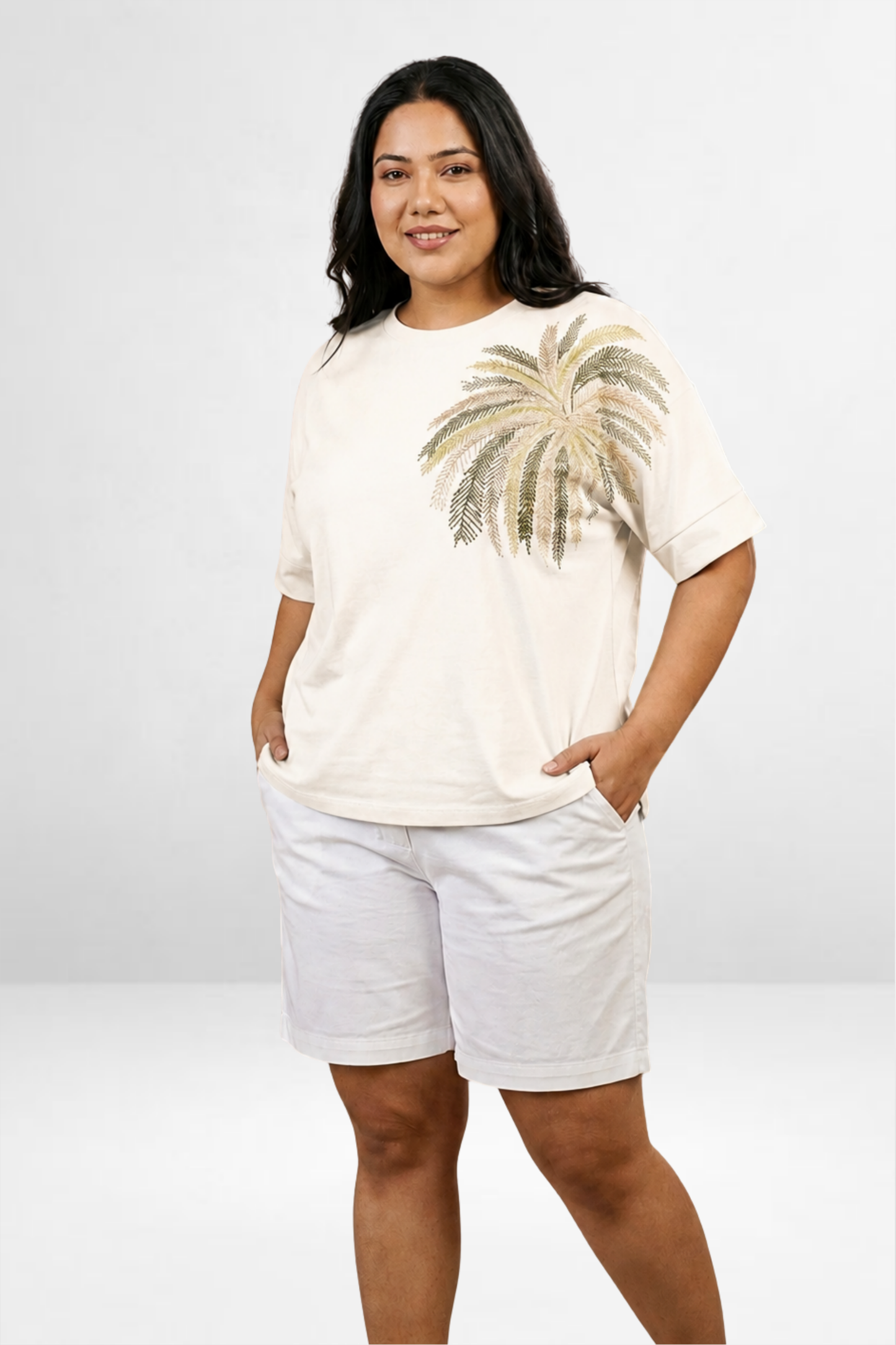 Palm Embellished T-Shirt