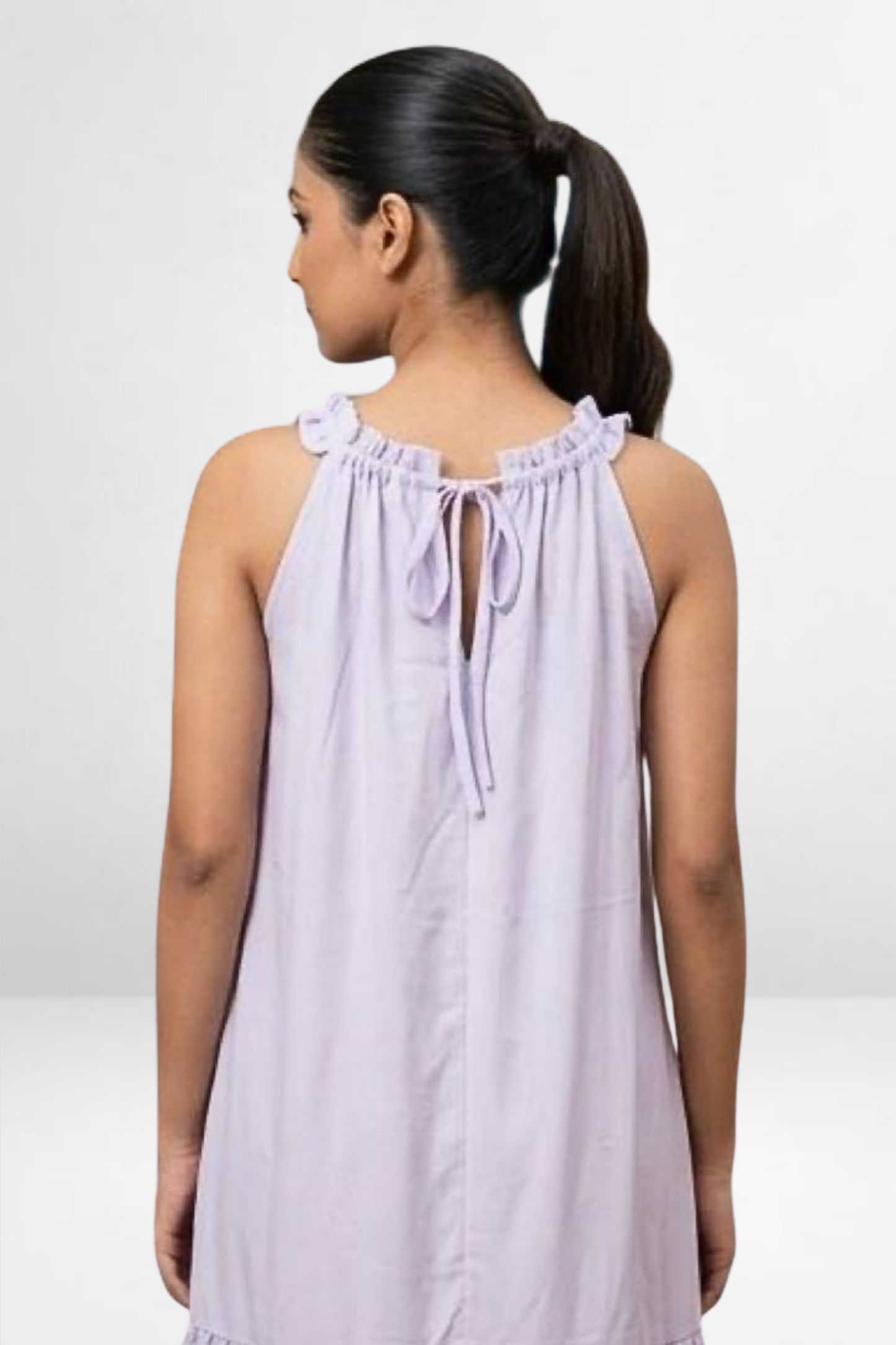 Braided Halter Neck Midi Dress