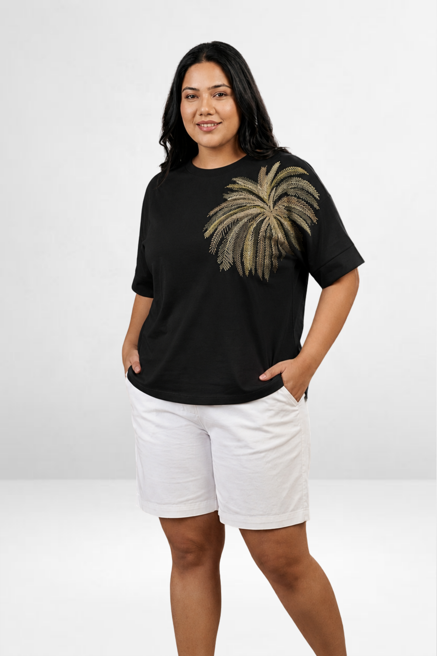 Palm Embellished T-Shirt