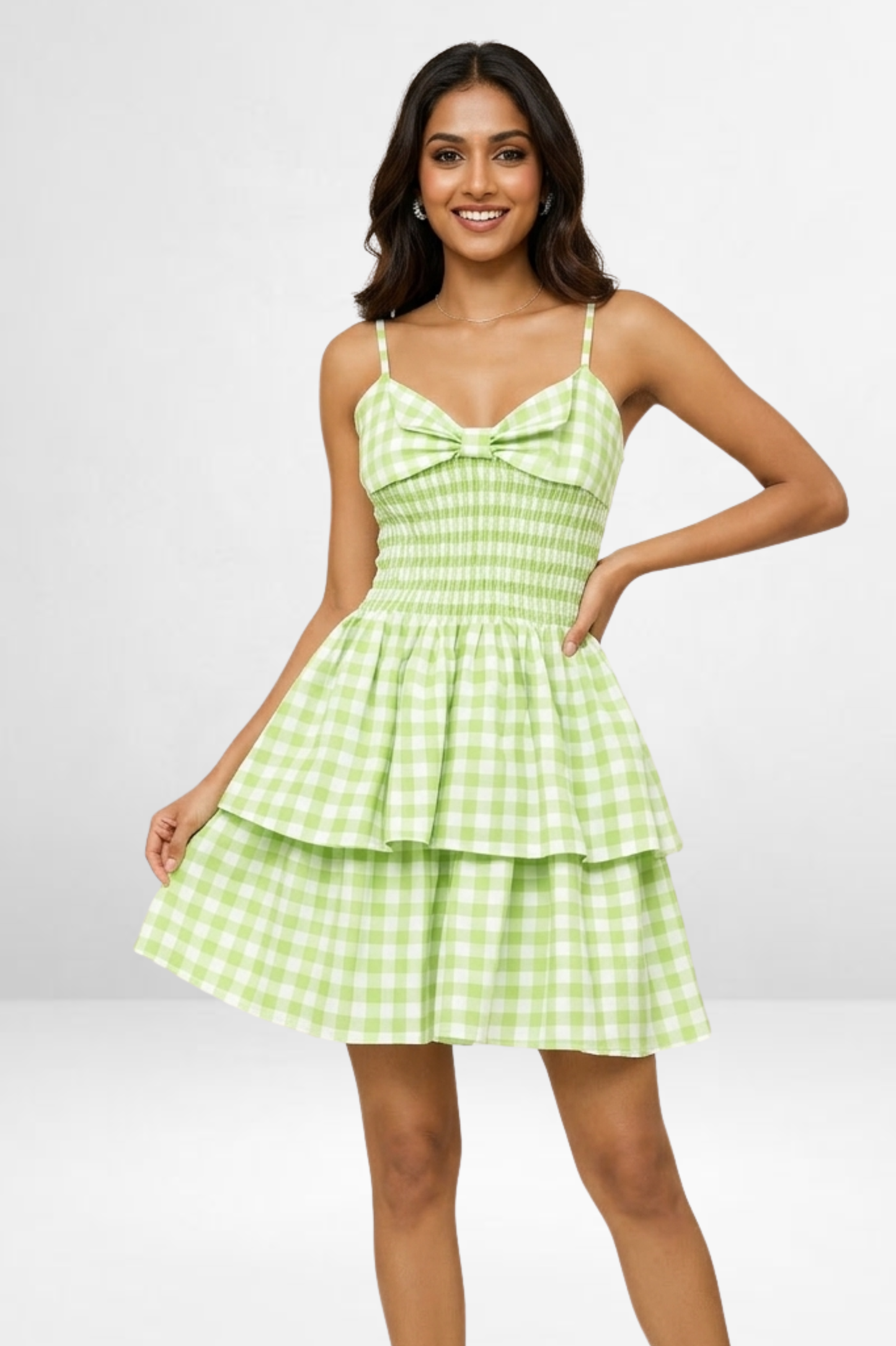 Gingham Bow Dress