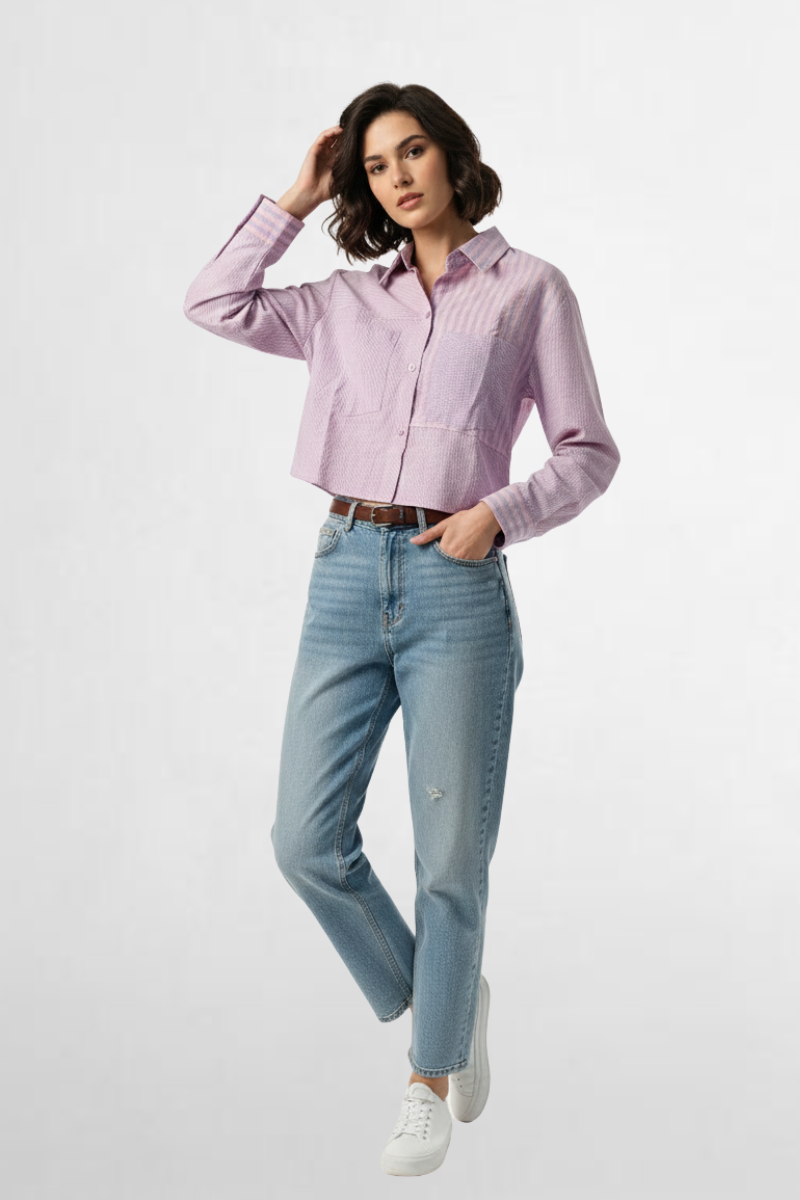 Patchwork Stripe Shirt