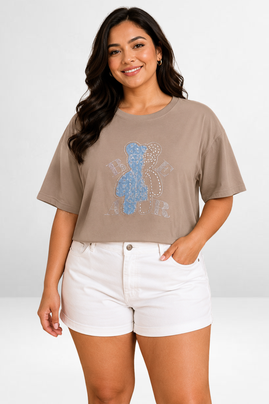 Teddy Graphic Oversized T-Shirt
