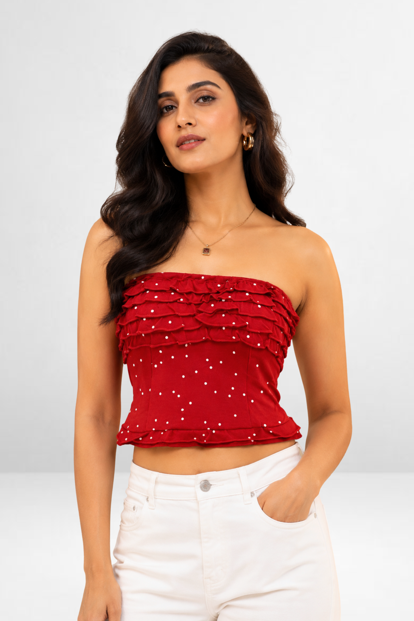 Ruffle Tube Top