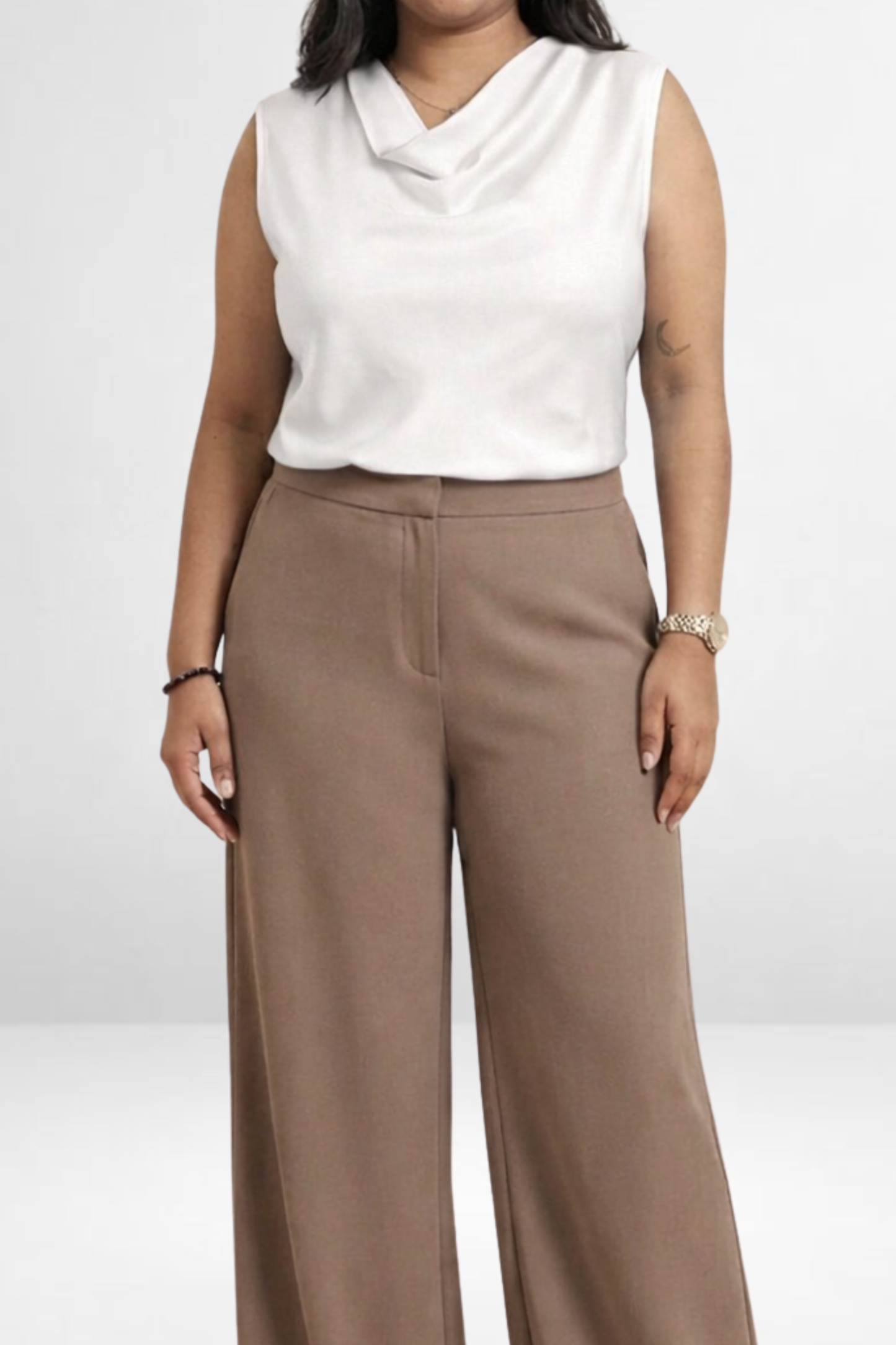 Draped Neck Top