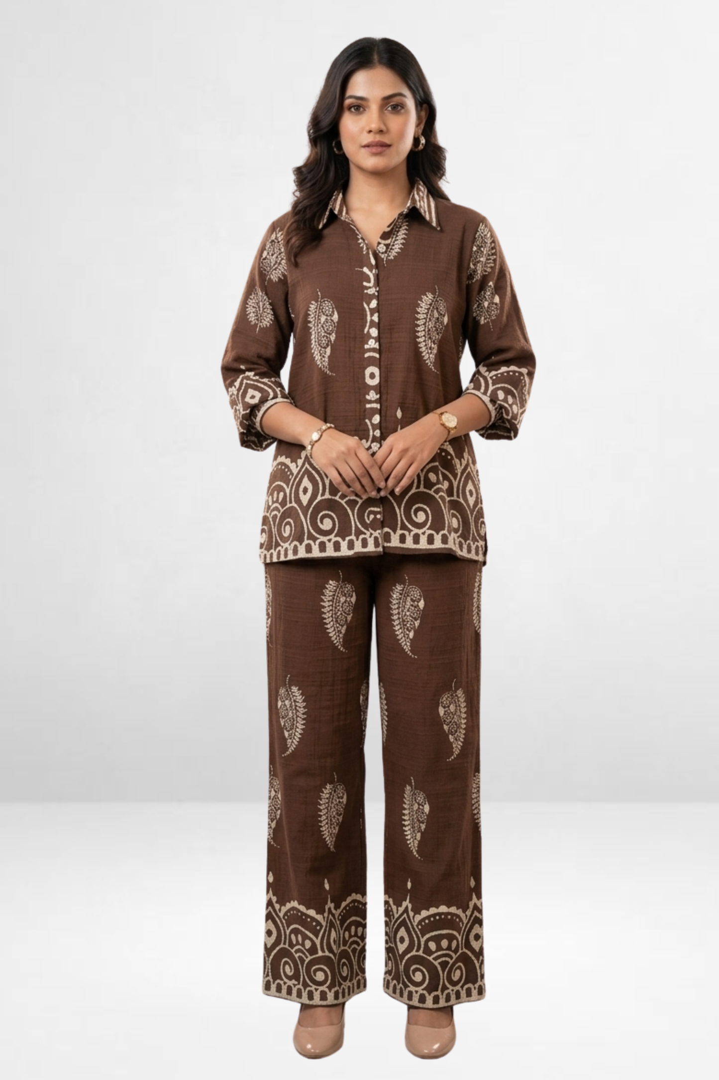 Linen Printed Co-ord Set