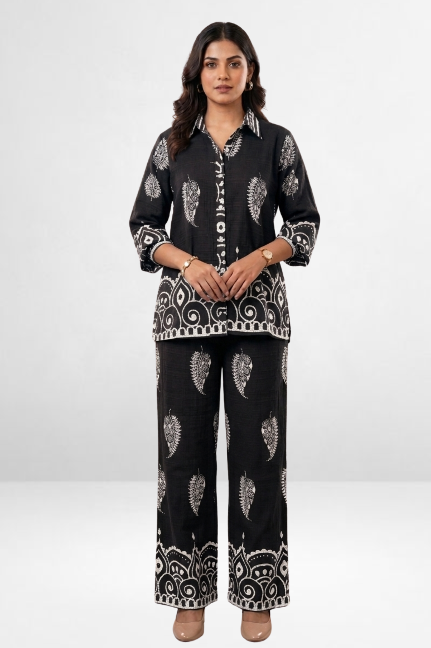 Linen Printed Co-ord Set