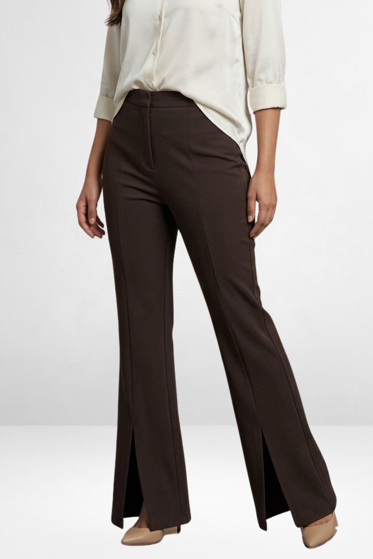Slit Bootcut Trousers