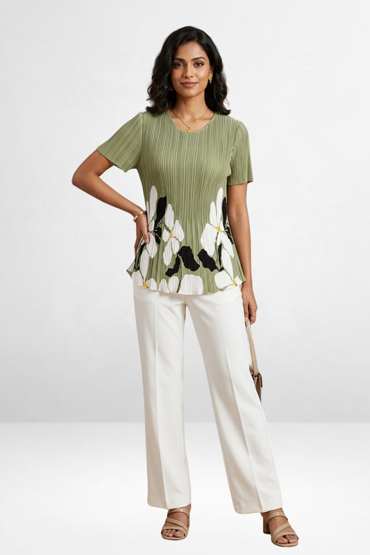 Abstract Floral Top