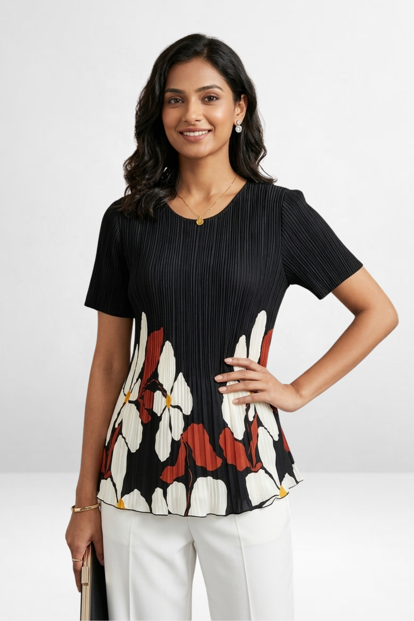 Abstract Floral Top