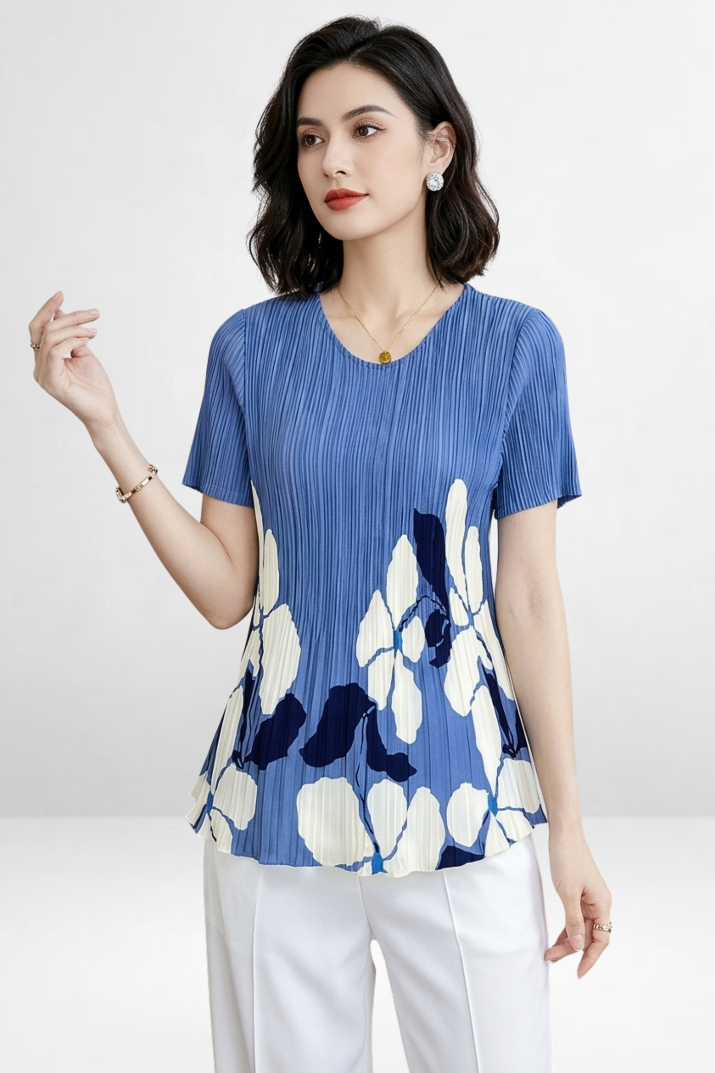 Abstract Floral Top