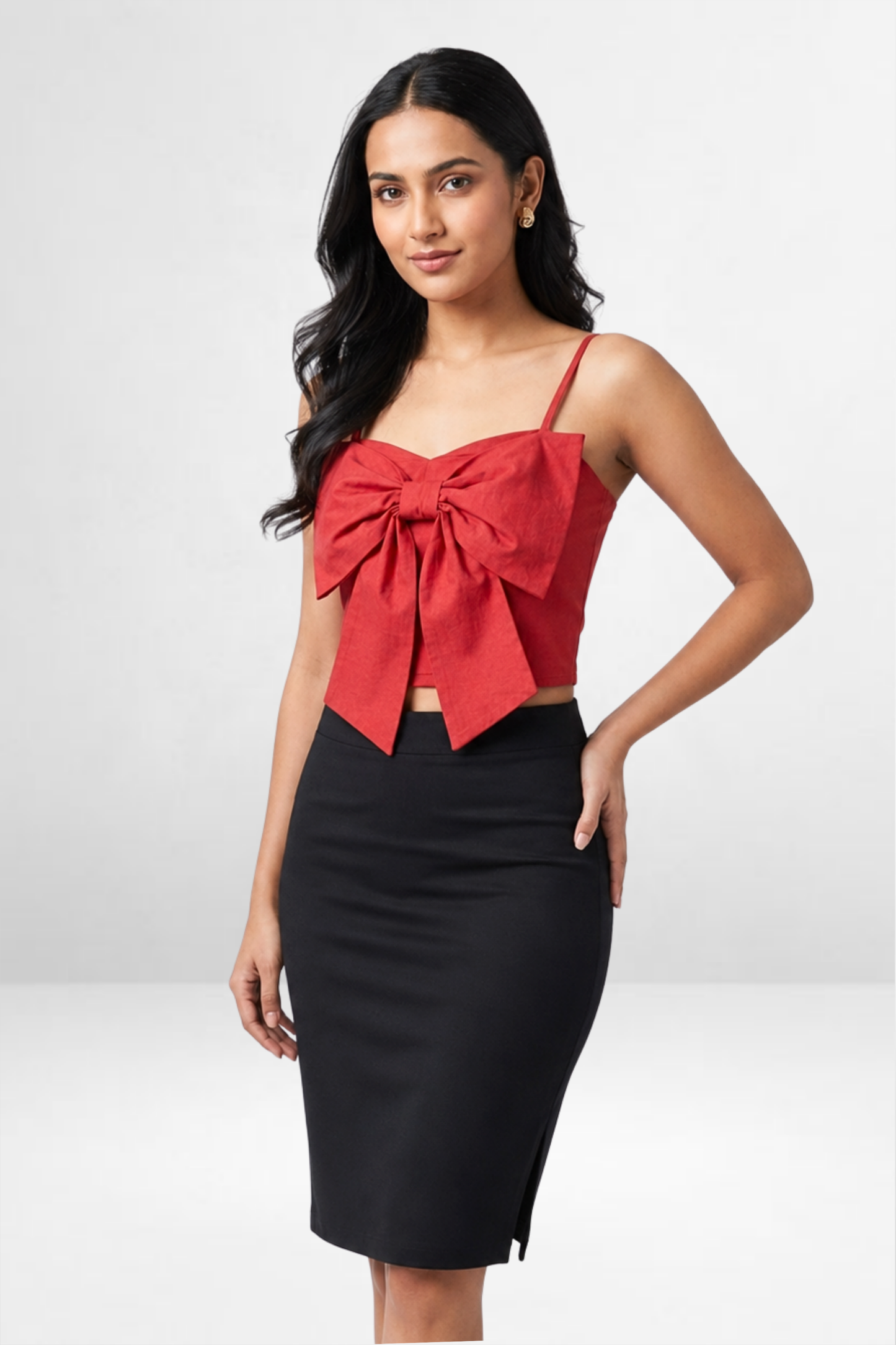Bow Front Crop Top
