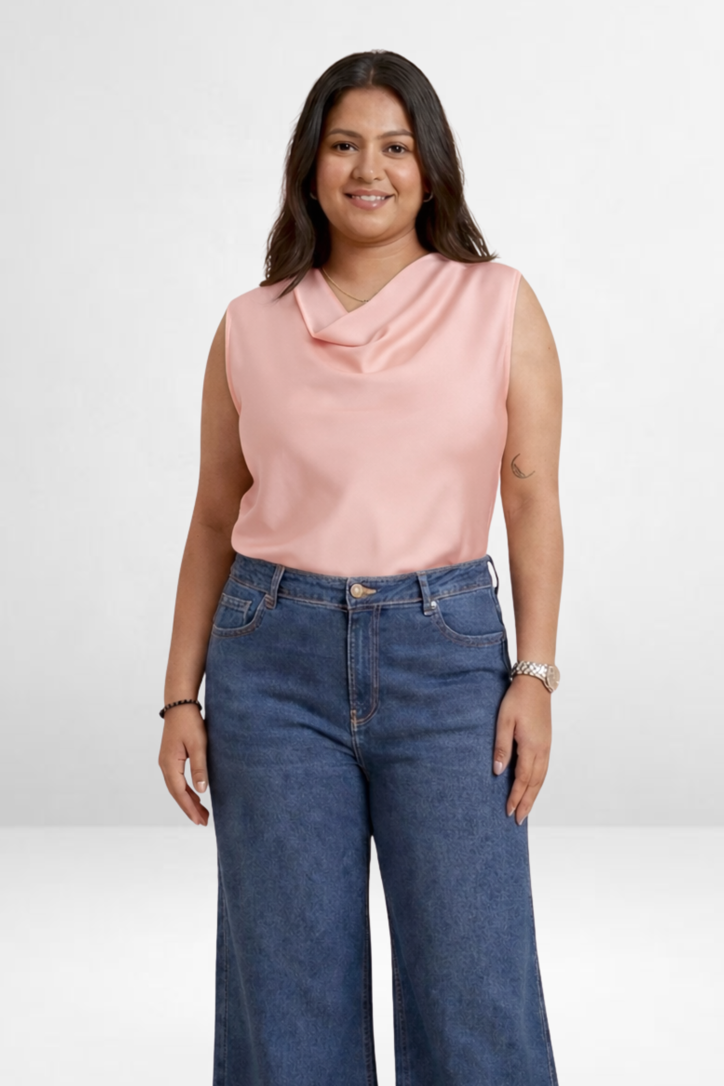 Draped Neck Top